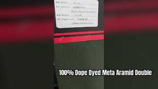 100% Kain Rajutan Tulang Rusuk Ganda Meta Aramid Dicelup Dope