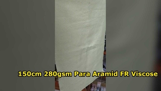 150cm 280gsm Para Aramid FR Viscose Poliester Campuran Kain Pakaian Kerja Tahan Api`
