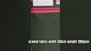 kain aramid lebar 150cm berat 280gsm komposisi ：50% meta aramid +50%FR viscose+PTFE