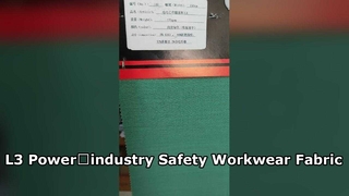 Kain Pakaian Kerja Industri Tenaga L3 170gsm 150cm, Serat Konduktif Lyocell Modakrilik Meta-Aramid, Lembab