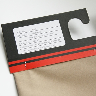 250 gsm khaki dope dyed aramid Kain aramid tahan api untuk seragam gurun