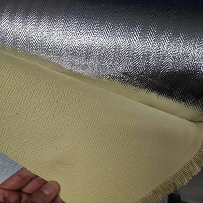 Para Aramid Aluminium Coating Fabric Gaya Herringbone