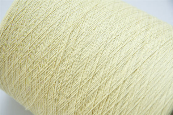 66TEX Para Aramid Fiber Benang Raw Yellow Ne18/2 Untuk Sarung Tangan Tahan Potong