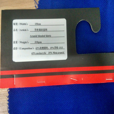 Kain Serat Aramid Lebar 150cm Dengan Benang Pemintalan Ketahanan Kimia Yang Baik