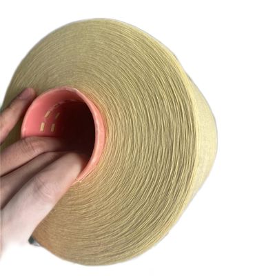 66TEX Para Aramid Fiber Benang Raw Yellow Ne18/2 Untuk Sarung Tangan Tahan Potong
