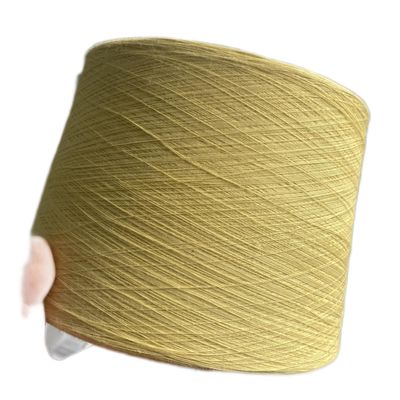 66TEX Para Aramid Fiber Benang Raw Yellow Ne18/2 Untuk Sarung Tangan Tahan Potong