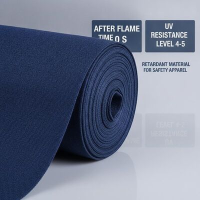 Setelah waktu nyala api 0 S Navy Blue Meta Aramid Fabric Resistance UV Level 4 5 Flame Retardant Material for Safety Apparel