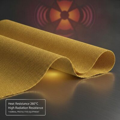 Ketahanan panas 260 derajat Kain Para Aramid Menawarkan Tahan Radiasi Tinggi Dirancang untuk Peralatan Perlindungan Termal