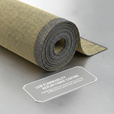 Low Flammability Kevlar Fabric Coating Fabric yang dirancang untuk pakaian tahan panas dan bahan perlindungan industri