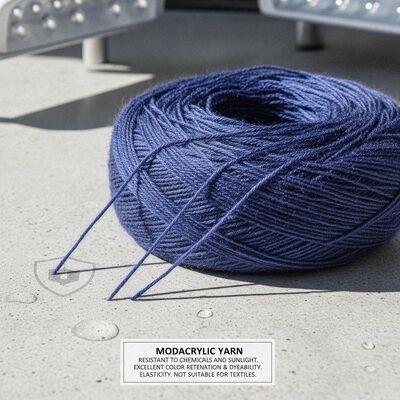 Tahan terhadap bahan kimia dan sinar matahari benang modacrylic memberikan retensi warna yang sangat baik dan ketahanan elastisitas tidak cocok untuk tekstil