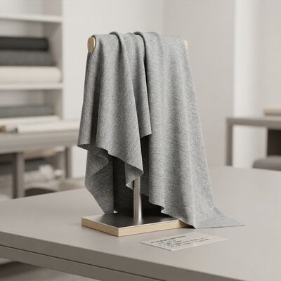 Kain Campuran Modakrilik FR dengan 68% Modakrilik + 29% Viscose FR + 3% Spandex untuk Ketahanan Api <2 Detik dan Berat 240gsm