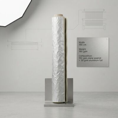 Aluminium Foil Meta Aramid Fabric dengan Resistensi Panas Retardant Api dan Panjang Disesuaikan