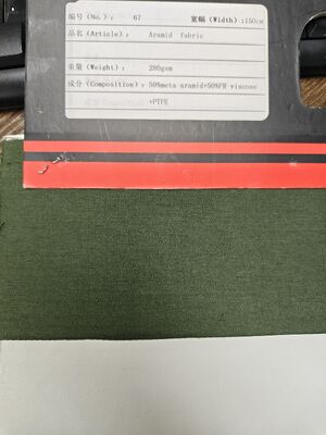 280gsm Meta Aramid Fabric dengan Membran PTFE dan Lebar 150cm untuk Aplikasi Flame Retardant