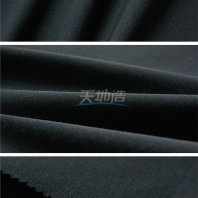 Meta Aramid Fabric 93/5/2 205gsm Navy Blue Rip Stop Untuk Baju Pemadam Kebakaran