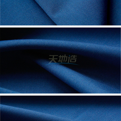 Ocean Blue Meta Aramid Fabric 160gsm Pakaian Anti Busur Untuk Minyak Bumi