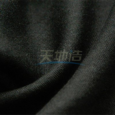 50/50 Meta Aramid Lenzing FR Viscose Fabric Hitam 120gsm Untuk Lapisan Baju Pemadam Kebakaran