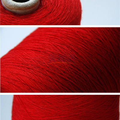 Red Meta Aramid Blended Yarn Ne33/2 Untuk Pakaian Pelindung Minyak Kimia