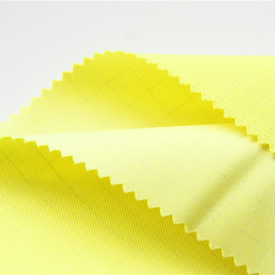 300gsm Modacrylic Cotton Antistatic Fabric Fluorescent Yellow Untuk Pakaian Pelindung