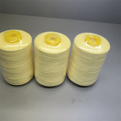 90TEX Para Aramid Benang Jahit Kuning Mentah Untuk Menjahit Ne20/3