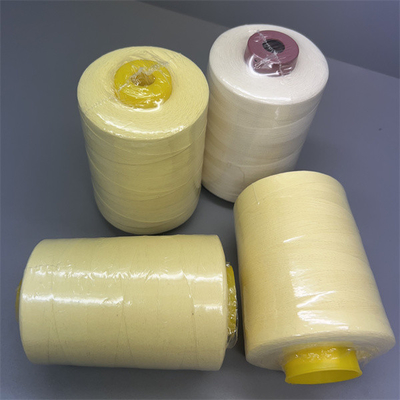 60TEX Ne30/3 Benang Jahit Para Aramid Kuning Mentah Dengan Kekuatan Tinggi