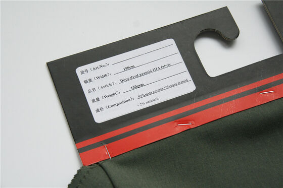 025MM Ketebalan Kain Para Aramid 220gsm Tekstil ringan tahan lama yang digunakan dalam pakaian keselamatan dan aplikasi industri