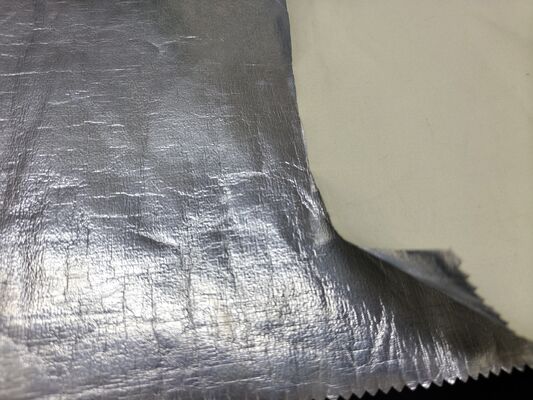 Kain Aramid Dilapisi Aluminium Foil Tahan Api 180 gsm dengan Lebar 150 cm
